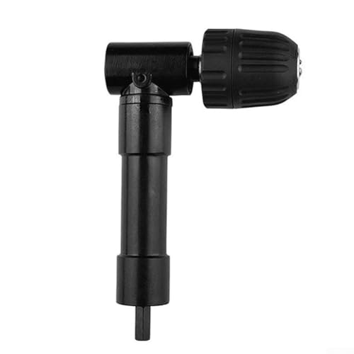 Punta da trapano ad angolo retto a 90 gradi con gambo da 8 mm, testa di conversione mandrino a 3 ganasce per trapano elettrico, intervallo di serraggio da 0,8-10 mm, metallo e per Pla (testa in