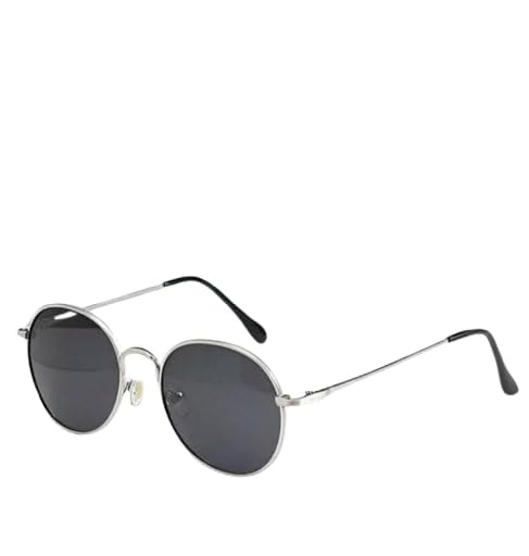 Silver Oval shape Sunglasses/Goggles For Men's and Women's UV Protected-Pack of 1 -Metal Frame || men women goggles unisex sunglasses-image-45