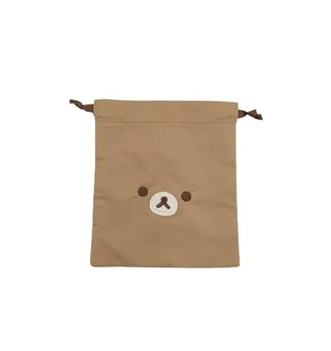 マリモクラフト リラックマ フェイスシリーズ 巾着 バッグインバッグ 小物入れ 収納ポーチ キャラクター かわいい おしゃれ シンプル ギフト プレゼント 人気 リラックマ 約W170×H200mm MRK-760