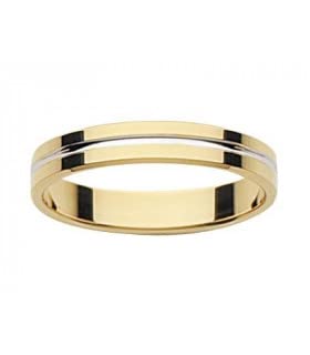 Alliance mariage bicolore TEKLA en or 18 carats : le symbole éternel de votre amour