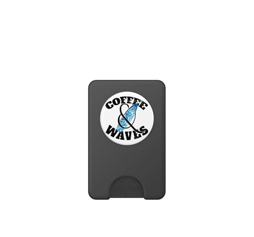 PopSockets PopWallet MagSafe Coffee & Waves accessoire de plage surf