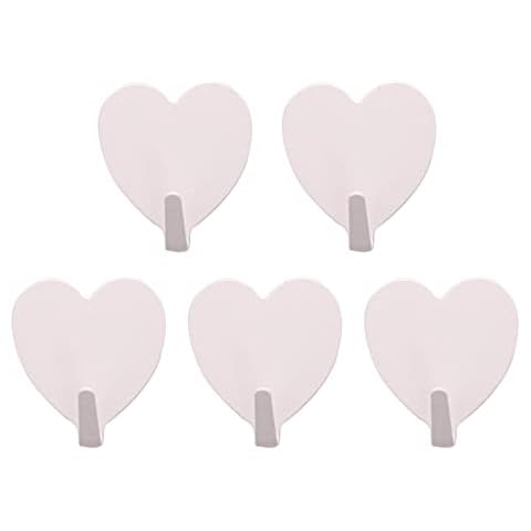 GQJN Hook, Self-adhesive Creative Stainless Steel Hook, Heavy-duty Punch-free Coat Hook, Waterproof And Rustproof, 5 Pieces Cover