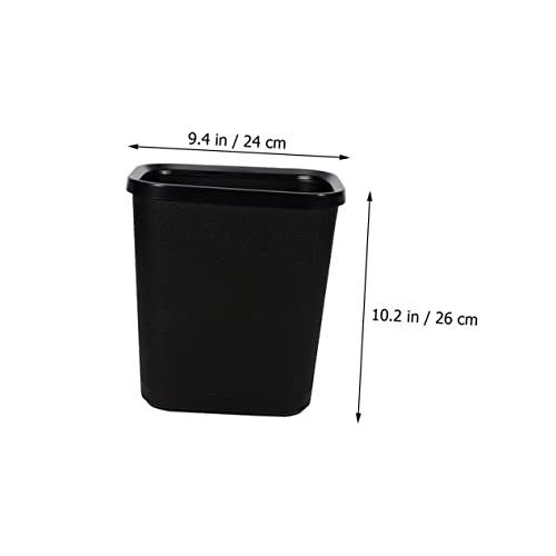 Magiclulu basurero plástico rectangular compacto negro miniatura 2