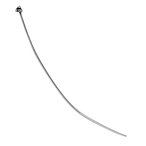 Silver Overlay 22 Gauge Head Pin Plain Cap with Ball top HPSF-110-3