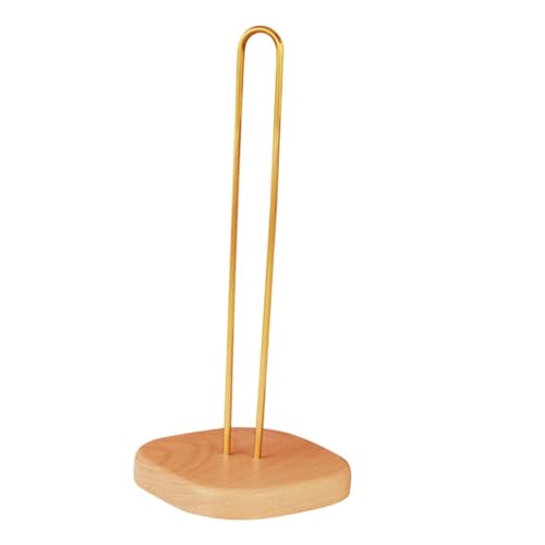 Hemobllo Soporte De Cocina Vertical De Madera De Haya con Base Resistente Organizador para Toallas para Cocinas y Comedores