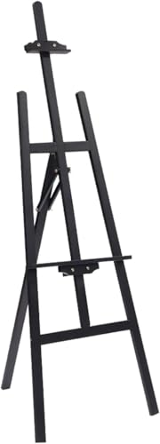 Chevalet de sol portable en bois pliable support peinture robuste et réglable