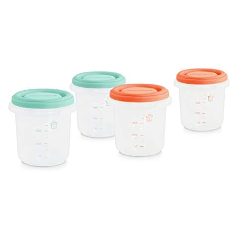 Miniland 89342 - Set de 4 Herméticos para Alimentos de 250ml Cover