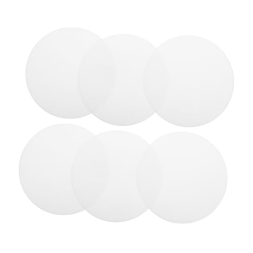 SOESFOUFU 6-pack Led Light Cover Diffuser Film Ceiling Light Diffuser Cover Flat Pc Lamp Shade Parts for Downlight