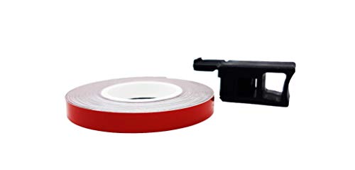 Quattroerre Bandes Wheel Stripes Réfractifs pour les Jantes des Motos, Rouge, 7 mm x 6 mt