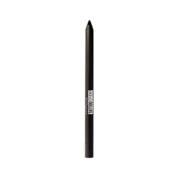 Maybelline-New-York-Tattoostudio-Waterproof-Long-Wearing-Eyeliner-Pencil-Makeup-Deep-Onyx-004-Ounce Maybelline TattooStudio Long-Lasting Sharpenable Eyeliner Pencil, Glide on Smooth Gel Pigments with 36 Hour Wear, Waterproof, Deep Onyx, 1 Count