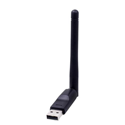 Adaptador WiFi Dongle - USB WiFi, adaptador USB WiFi para PC, receptor Wi-Fi Adaptador WiFi USB inalámbrico para PC con antena, adaptador WiFi para PC de escritorio portátil con antena de alta