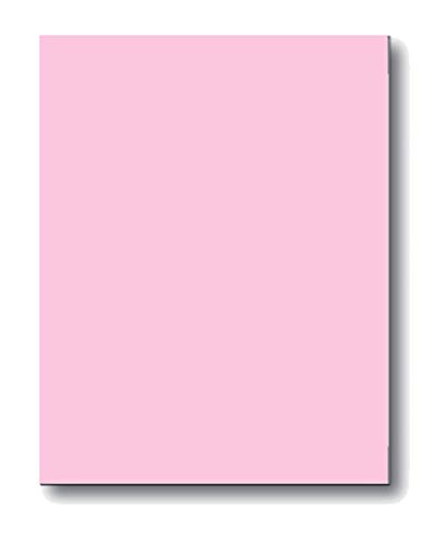 Letter-Size Posting Sheets with Peel & Stick Adhesive Strips (Top & Bottom Edges), Pink 67-lb Vellum, 8-1/2