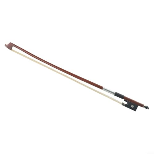 Violin Bow in Red Sandalwood with White Horsehair, 1/4 1/8 1/10 Size for Beginner Practice, Balanced...