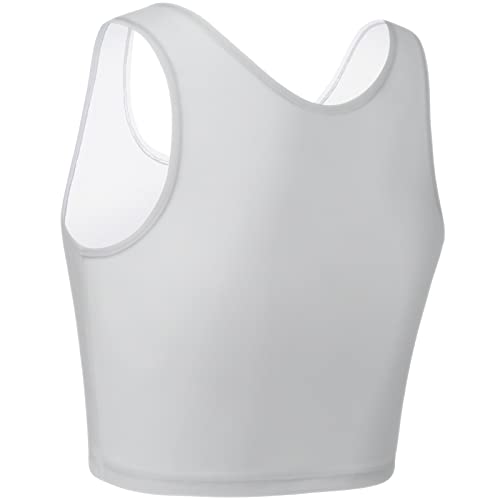 XUJI Transgender FTM Zip Up Breathable Half Chest Binder - Image 3