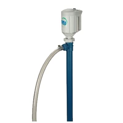 DPFP035 Drum Pump Kit, Includes PFP-40 Polypropylene/Alloy 625 40in High Flow Pump Tube and M3V Splashproof 4/5 HP Motor (115VAC/50-60 Hz)