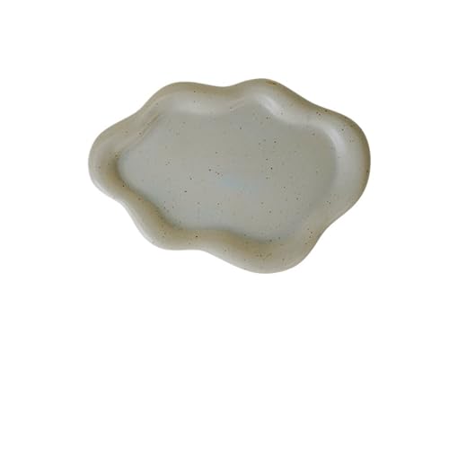 Bandeja De CeráMica para Joyas Bandeja for Guardar Joyas, Accesorios for Fotos de influencers, decoración de cerámica con luz for Llaves de Entrada(Color-07)