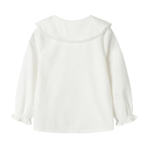 Mud Kingdom Little Girls Corduroy Shirt Button Down Long Sleeve Lace Collar2