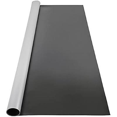 VEVOR Dance Floor, 6.6x11.8ft Dance Floor Roll, 0.06in Thick PVC Vinyl Dance Floor, Black/Grey Reversible Portable Dance Floor, Non-Slip Dance Flooring, Ballet Dance Floor for Jazz, Pop, Lyrical Style