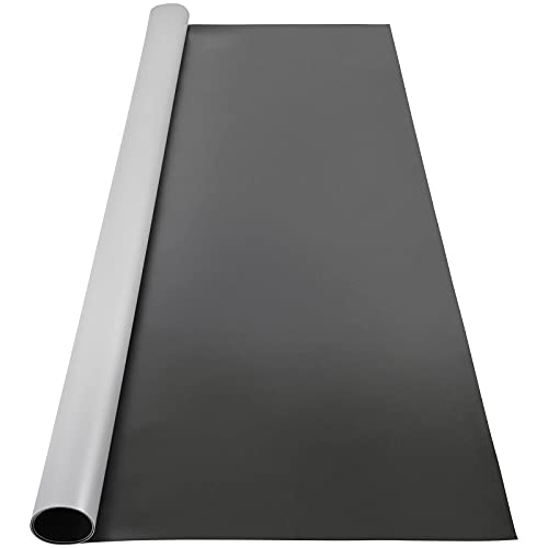 VEVOR Dance Floor, 6.6x11.8ft Dance Floor Roll, 0.06in Thick PVC Vinyl Dance Floor, Black/Grey Reversible Portable Dance Floor, Non-Slip Dance Flooring, Ballet Dance Floor for Jazz, Pop, Lyrical Style