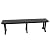 WO Home Furniture 65" Hdpe Outdoor Bench, 660lbs Weight Capacity, Patio Bench Weatherproof for Outdoor Garden, Park, Yard, Front Porch, Black