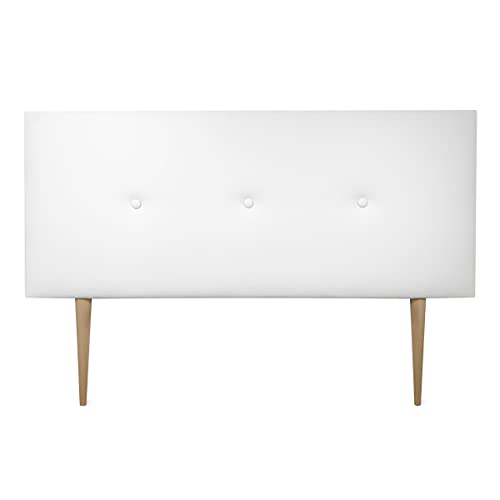 Cabeceros de Cama 135 Madera Blanco Marca DUÉRMETE ONLINE