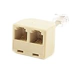 [Le paquet include] - vous obtiendrez un séparateur téléphonique RJ11 à une seule voie. partie de câble téléphonique est d'environ 16 cm de long.