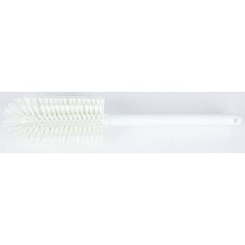 Image of SPARTA Large Water Bottle Brush Ideal for Wide-Mouth Jars, Bottles and Tumblers, Dishwashing Tool with Handle for Home and Commercial Kitchens, Plastic, 16 Inches, White