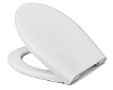 HARO 542267 Toilettensitz Sobadero (WC weiß Alpin, mit Softclose + Takeoff, Deckel D-förmig, ovale Form, Wrapover, Sitz-/ Ringpuffer)