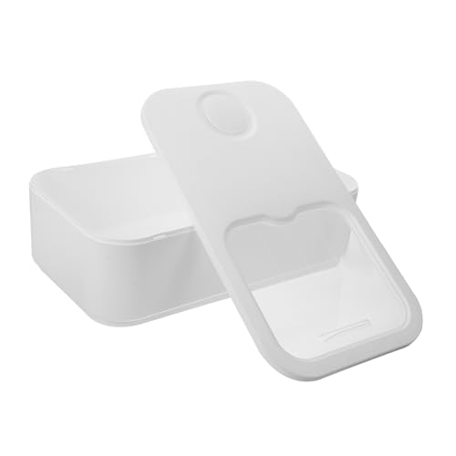 GAROZATION Laundry Box Mit Sliding Cover Transparente Wäschebox Zur Aufbewahrung Von Waschmittel Und Wäschezubehör Praktische Organisation Für Waschraum Platzsparend Und Funktional