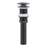 ESFORT Vessel Sink Drain, Bathroom Pop-up Drain Without Overflow, Oil Rubbed Bronze