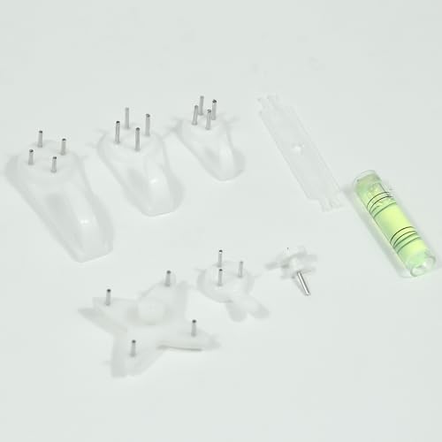 Image of 43PCS Invisible Screw Traceless Hook Picture Hanging Kit Picture Hanger Traceless Drywall Stucco Concrete Hooks