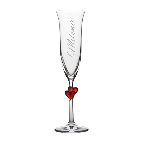 Sektglas mit Gravur als Geburtstagsgeschenk - Personalisiertes Sektglas - Geschenke für Frauen - Muttertagsgeschenk - Name - L'Amour Cover