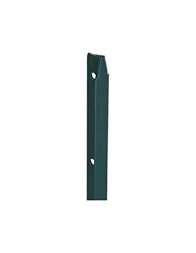 Filiac Piquet de clôture Simple en T plastifié Vert Hauteur 2,5 m - Section 30 x 30 mm