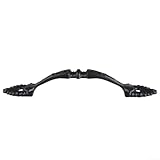 【 et élégante 】 Fabriquée en fonte, cette poignée de traction est conçue pour durer. Son design antique noir ajoute une touche d'élégance et de sophistication à votre placard de cuisine, abri de jardin, portail ou porte.