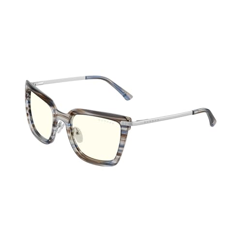 Gunnar Gaming- und Computerbrillen - KAIA, Kista Collection - Rahmenfarbe: Blue/Ribbon, Linsentönung: Clear (Blockiert 35% des blauen Lichts & 100% UV-Licht) - Blaulichtblockierende Brillen