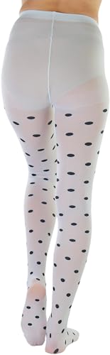 Image of ToBeInStyle Women's Fun Polka Dot Tights Pantyhose & Thigh High Socks Hosiery