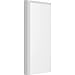 Ekena Millwork PBP030X060X050FOS05 Standard Foster PVC Plinth Block with Rounded Edge, 3"W x 6"H x 1/2"P