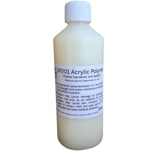 SP201 Acrylic Polymer - 500g (500ml) - Casting Plaster Strengthener and Water Proofer