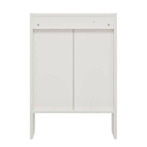 Image of Wakefit Engineered Wood Cabinet | 1 Year Warranty | Storage Cabinet for Home Kitchen Living Room | 1 Closed Compartment | Almeida - Frosty White