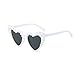 Herz Sonnenbrille Herzbrille Herzform Herzbrillen Brille Heart Glasses Herzsonnenbrille weiß Hochzeit Shaped Sunglasses Bride Perle Vintage Damen Herzförmige Braut Party Sonnenbrillen Accessoires