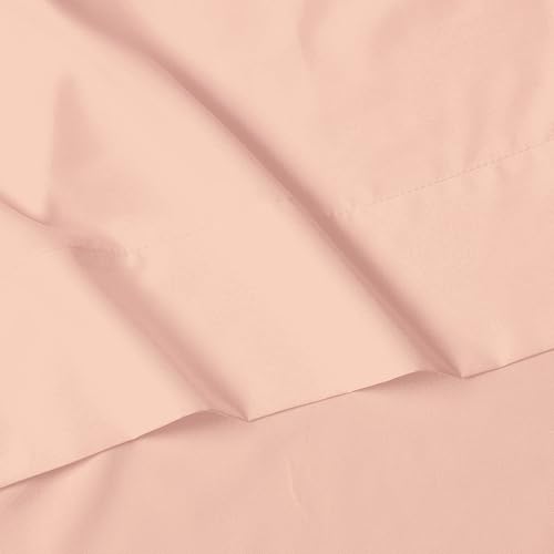 Image of Elegant Comfort Luxury 1500 Premium Hotel Quality Microfiber 4-Piece Sheet Set - Wrinkle Resistant, All Around Elastic Fitted Sheet, Deep Pocket up to 16 inch, Queen, Blush