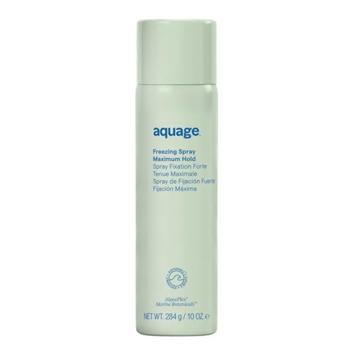 Aquage Freezing Spray - Extra Hold Hairspray for Women & Men - Professional Hair Spray with Anti Humidity Protection and Maximum Shine (10 oz)