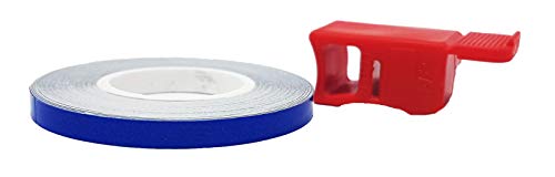 Refractive Wheel Stripes with Applicator, Blue, 5 mm x 6 mt