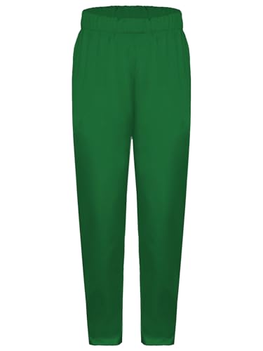 Kids Boys Daily Casual Home Wear Pure Color Elastic Waist Silky Trousers Indian Traditional Ethnic Pants3