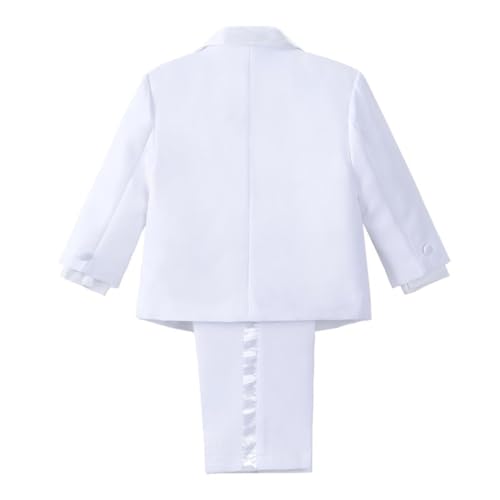 Dressy Daisy Baby Toddler Boy 5 Pcs Set Formal Tuxedo Suits No Tail Wedding Christening Baptism Outfits