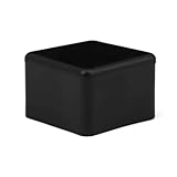 QOXEZY Gummi-Stuhlbeinkappen für Möbel, 12-teiliges Set, schwarze PVC-Füße für Tischbeine,...