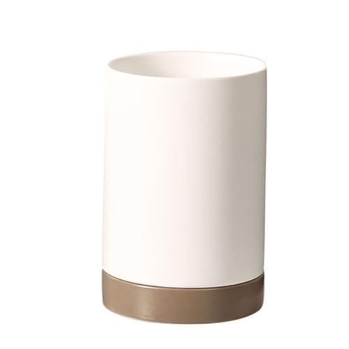 KJOLWHCQ Soporte for utensilios, carrito estable de cerámica grande, escurridor for cocinar, cocina for encimera, soporte for utensilios para(White)