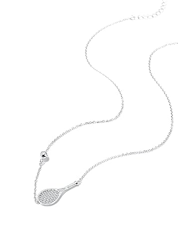 Collar Tenis Raqueta y Pelota en Plata de Ley miniatura 6