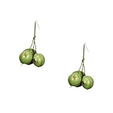 VICASKY 2 Bündel Realistische Künstliche Kokosnüsse aus Tropische Fotorequisiten und Dekorative...