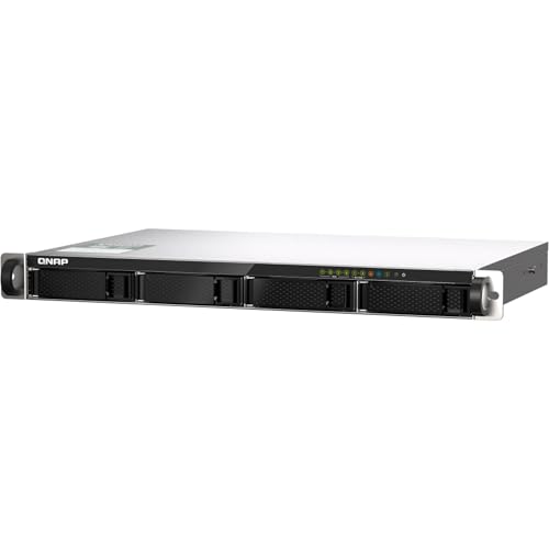 QNAP TS-435XeU-4G Short depth rackmount 4-bay NAS, supporting 2.5GbE/10GbE connectivity and M.2 NVMe SSD caching - Image 5